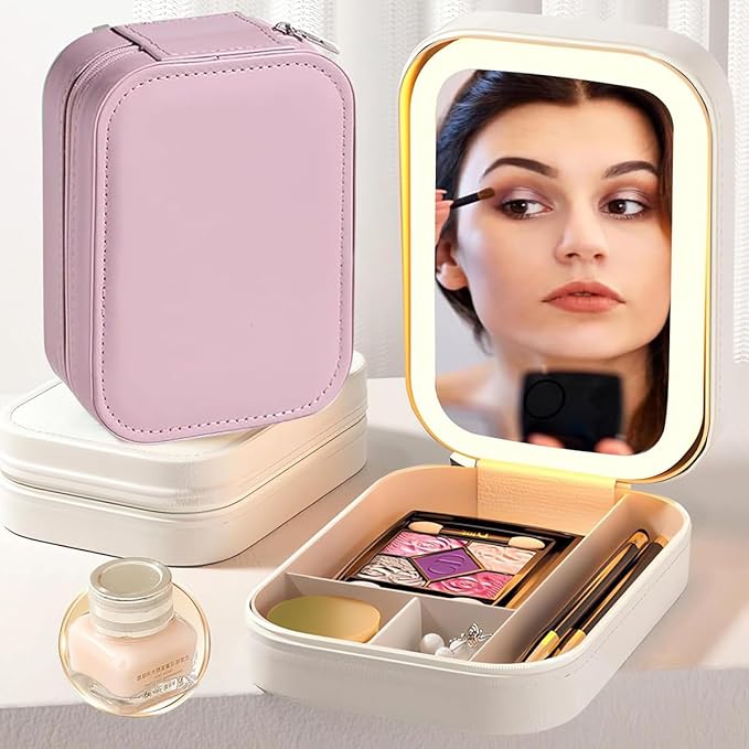 Espejo De Maquillaje Iluminado Portatil