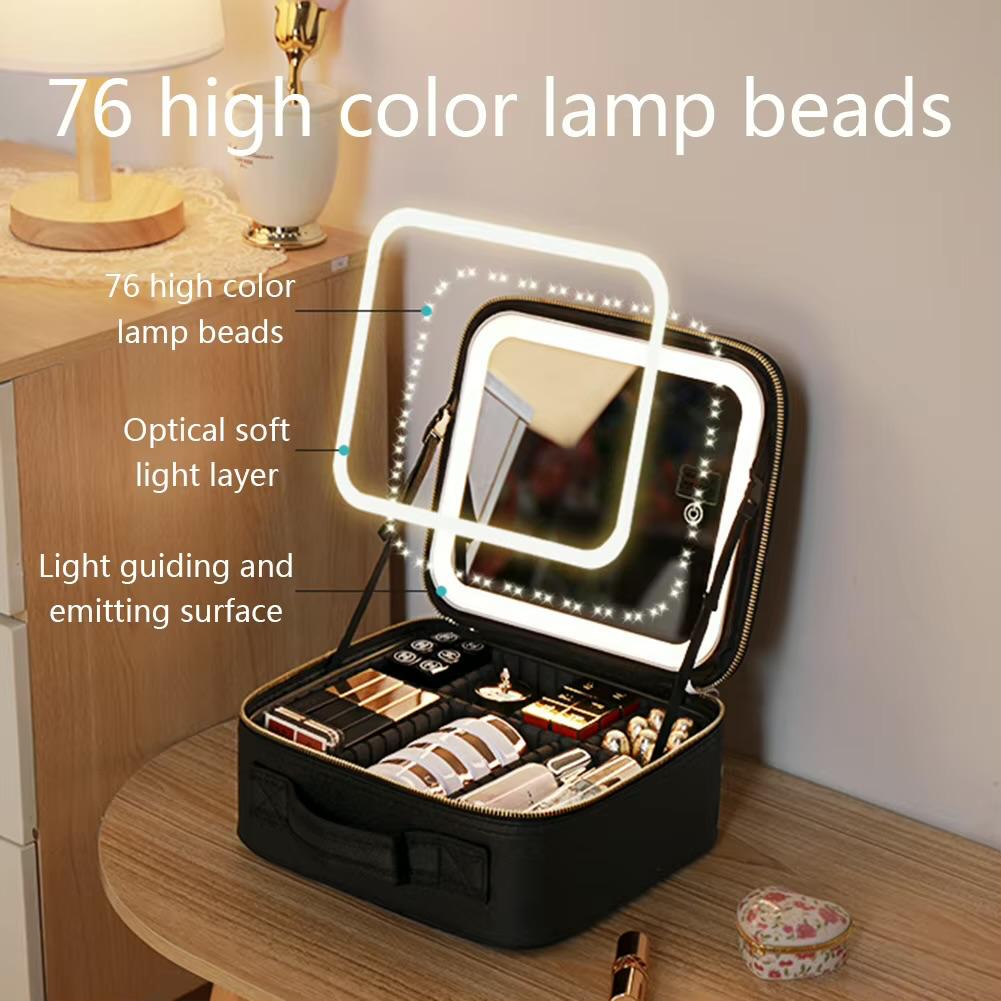 Cosmetiquera Con Espejo Led