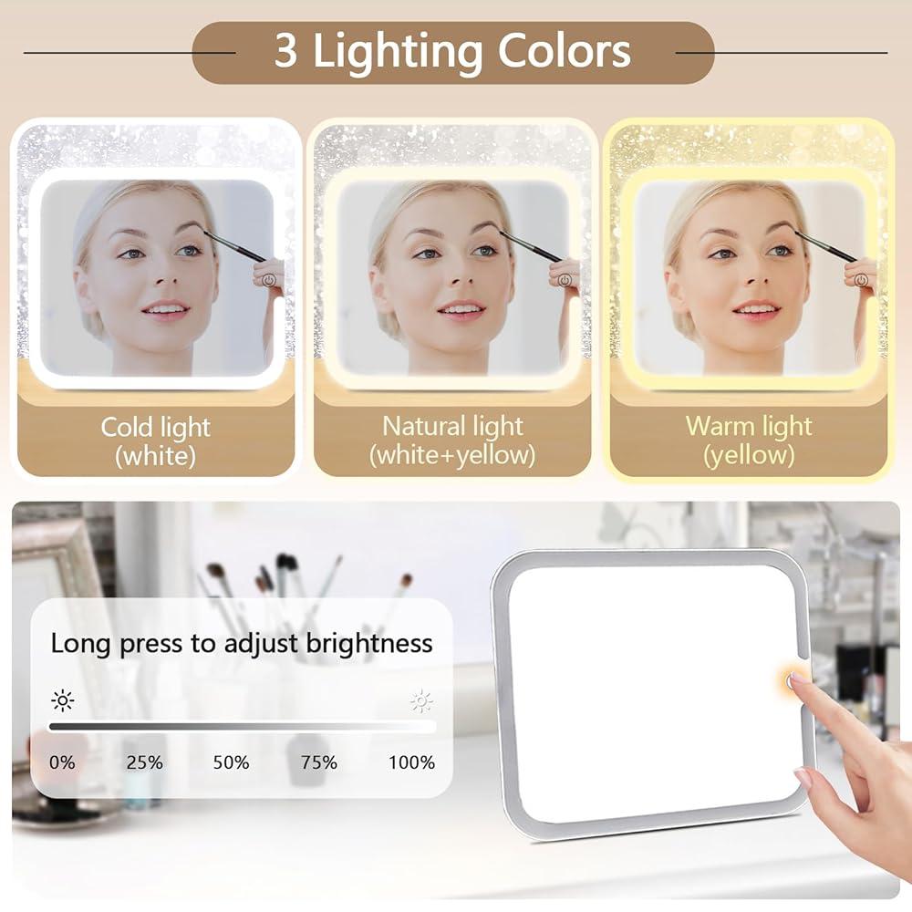 Cosmetiquera Con Espejo Led